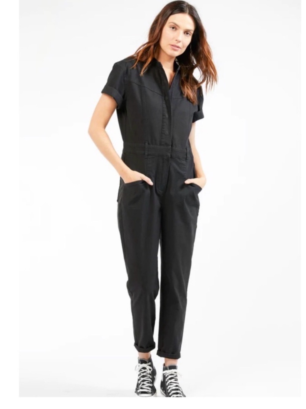 Outerknown Jenson Jumpsuit, Black, Size Small, NWOT